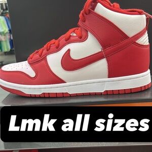 Kids Red and White Sneakers